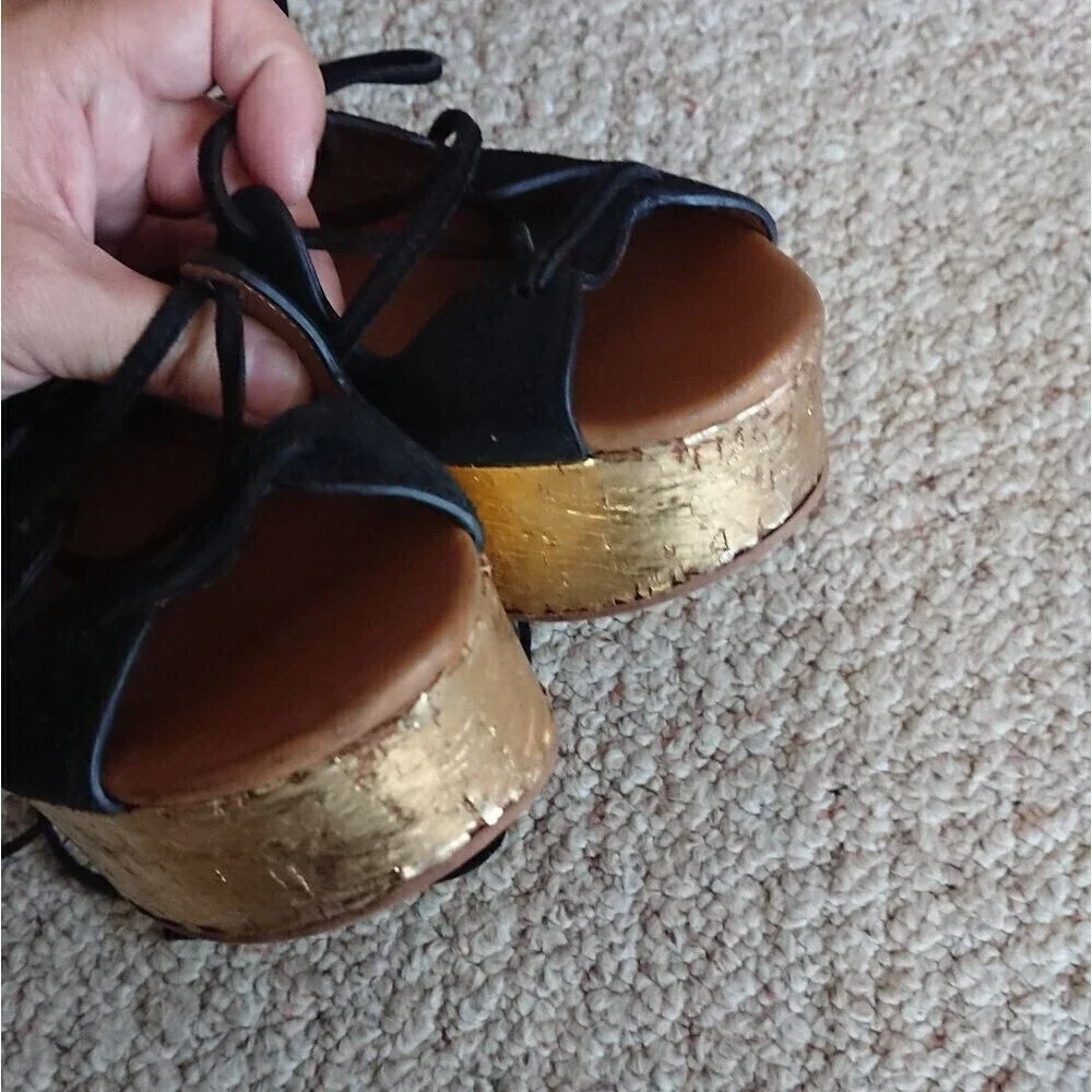 See by Chloé Liana Suede Gladiator Sandals size 38.5